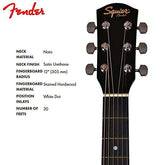 Fender Squier SA-105CE Cutaway Electro Acoustic Guitar